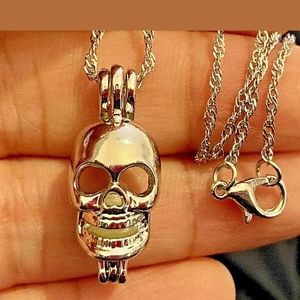 Skull Skeleton Pendant Necklace Stainless Steel